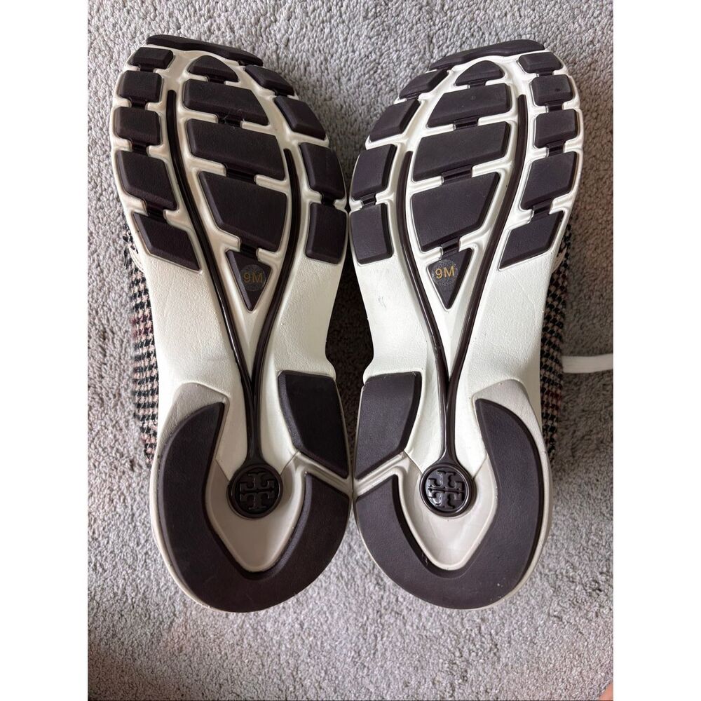NWOB Tory Burch good luck neutral herringbone trainers quiet luxury Sz 9, $325 - Picture 6 of 12